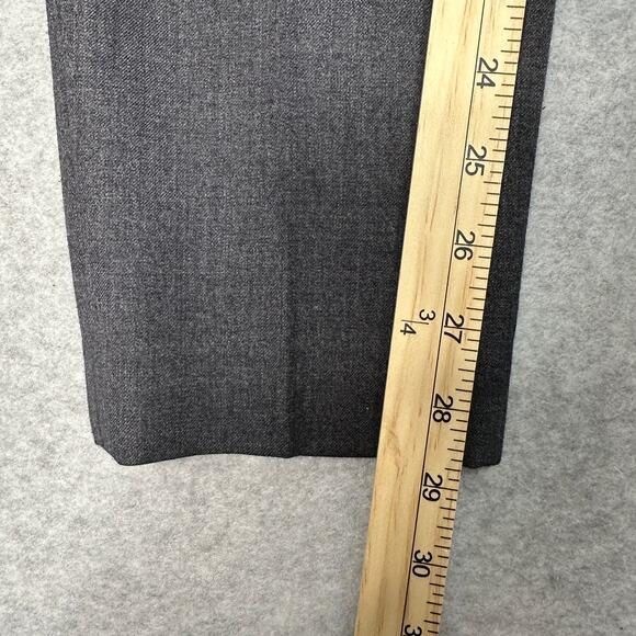 J.Crew Stretch Pants WMNS 2 HighRise Gray Straight Leg Wool Blend Office Trouser - Picture 10 of 11